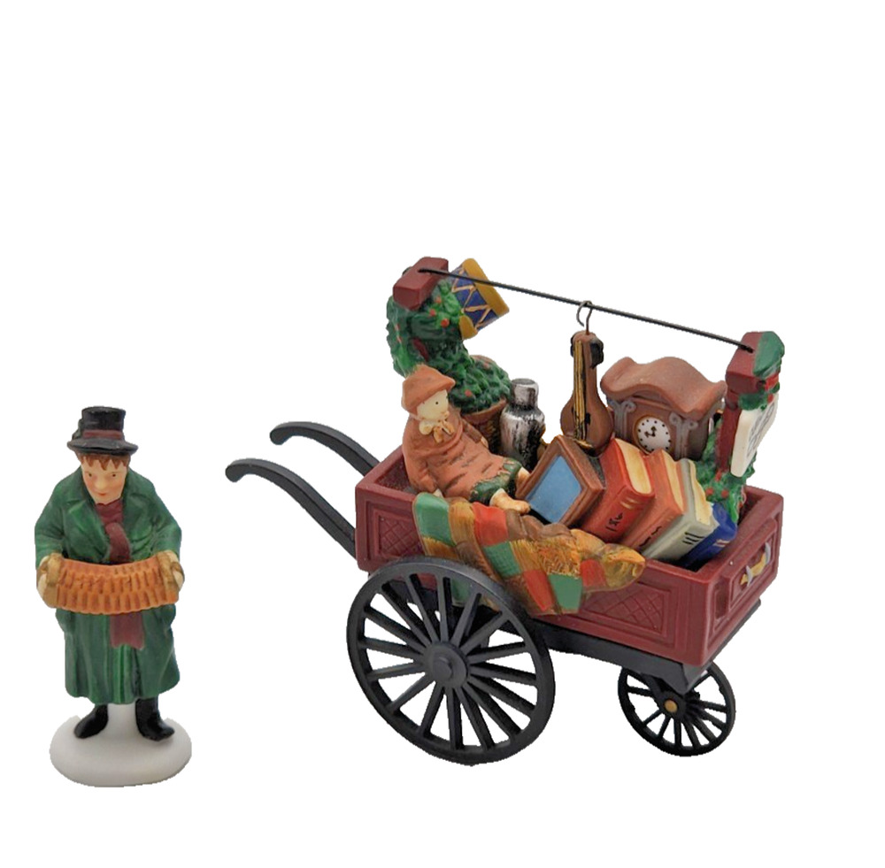 Department 56 Chelsea Market Curiosities Monger & Cart Heritage Village VTG 1994